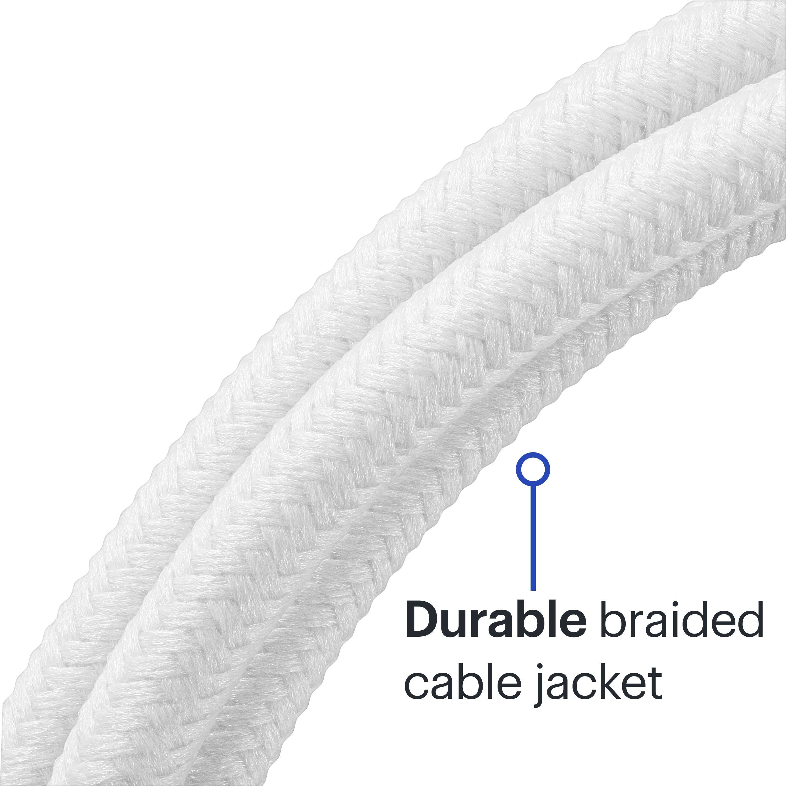 Durable braided cable jacket