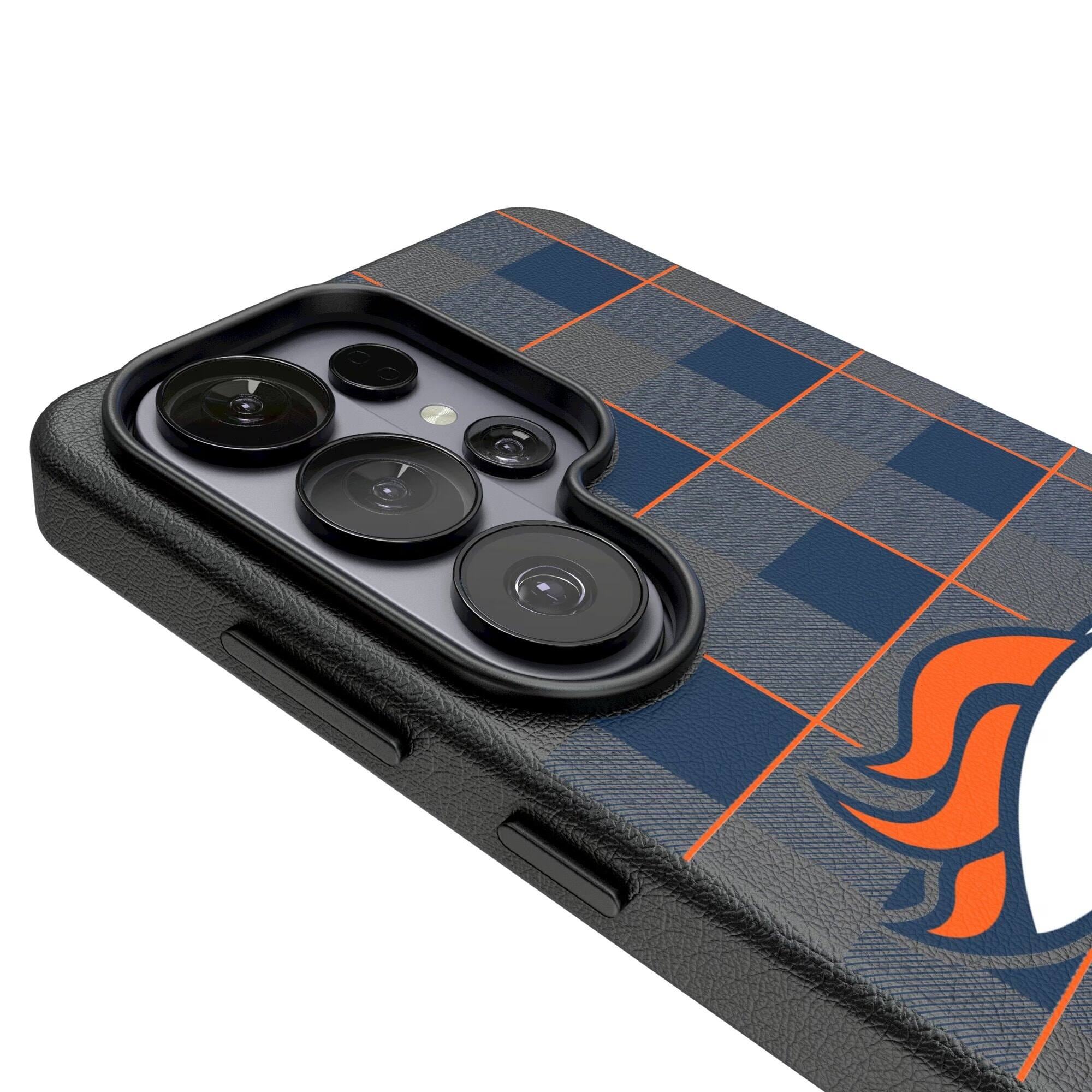 Alt View 2. Keyscaper - Plaid Galaxy Magnetic Bump Case - S25 Ultra - Black.