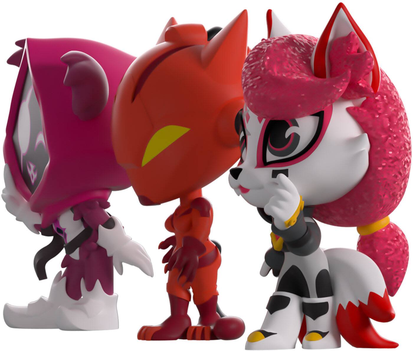 Alt View 6. Youtooz - Fortnite Minitooz 3-Pack: Raven Team Leader, Lynx, Kimiko Five-Tails (2.2" - 2.6" Figures).