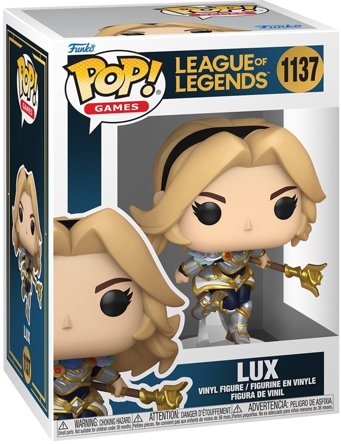 POPS Toali Funko LEAGUE OF LEGENDS 1137 GAMES  
VINYL FIGURE / FIGURINE EN VINYLE / FIGURA DE VINIL  
WARNING: CHOKING HAZARD. Small parts. Not suitable for children under 36 months.  
ADVERTENCIA: PELOIGRO DE ASFIXIA. D'TOUFFEMENT. No es adecuado para niños menores de 36 meses.  
ATTENTION: DANGER D'ÉTOUFFEMENT. Ne convient pas aux enfants de moins de 36 mois.