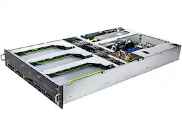 ASRock - Rack 2U4G-ROME/2T 2U Rackmount GPU Barebone AMD SP3 LGA4094 EPYC 7002/7001 series 4 GPU 10G base-T