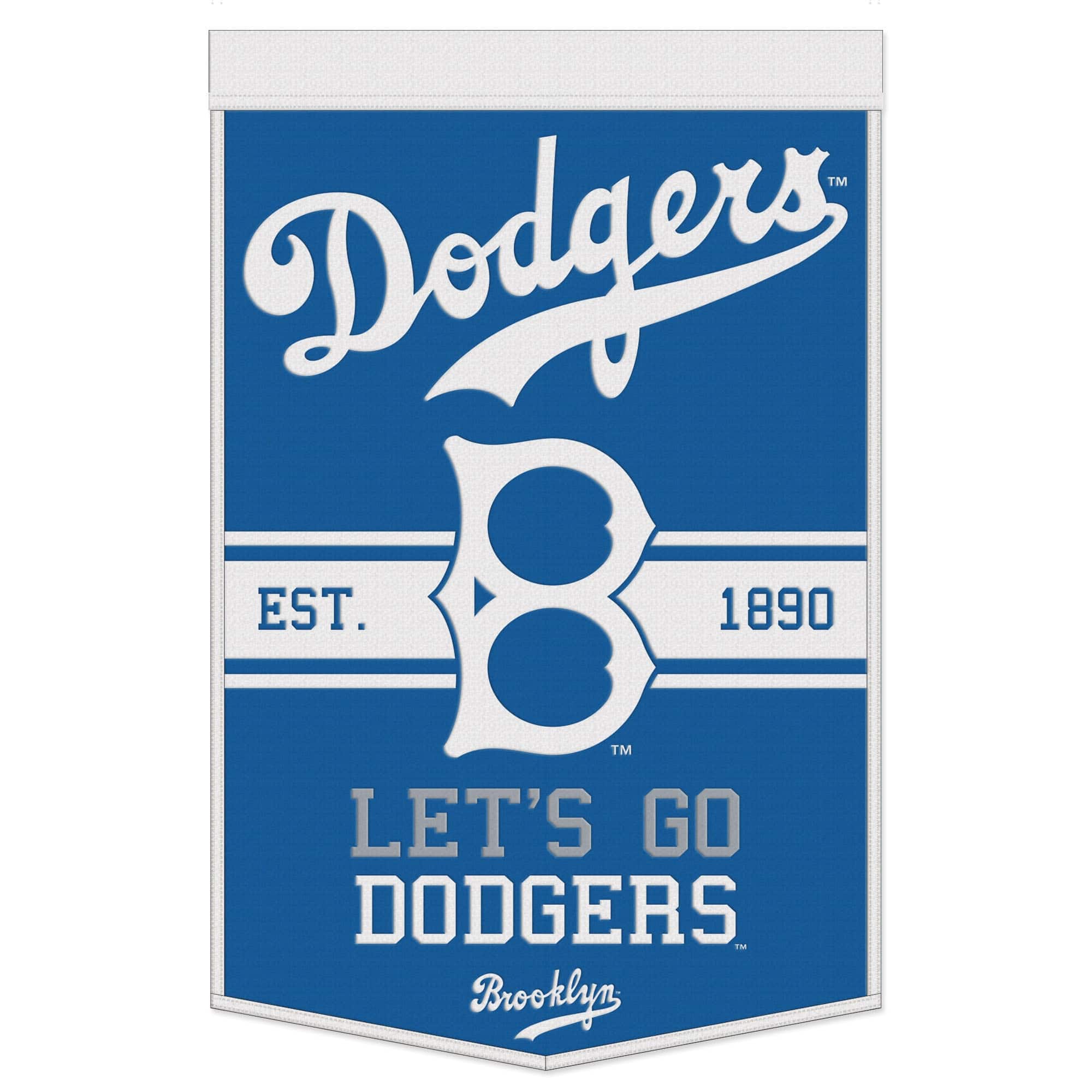 WinCraft - Los Angeles Dodgers 24" x 38" Wool Slogan Banner - Multicolor