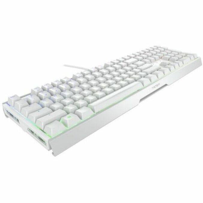Alt View 4. CHERRY - CHERRY MX 3.1 Wired Gaming Keyboard - White aluminum housing, MX2A RED RGB Switch, Abrasion resistant keys, Detachable - White.