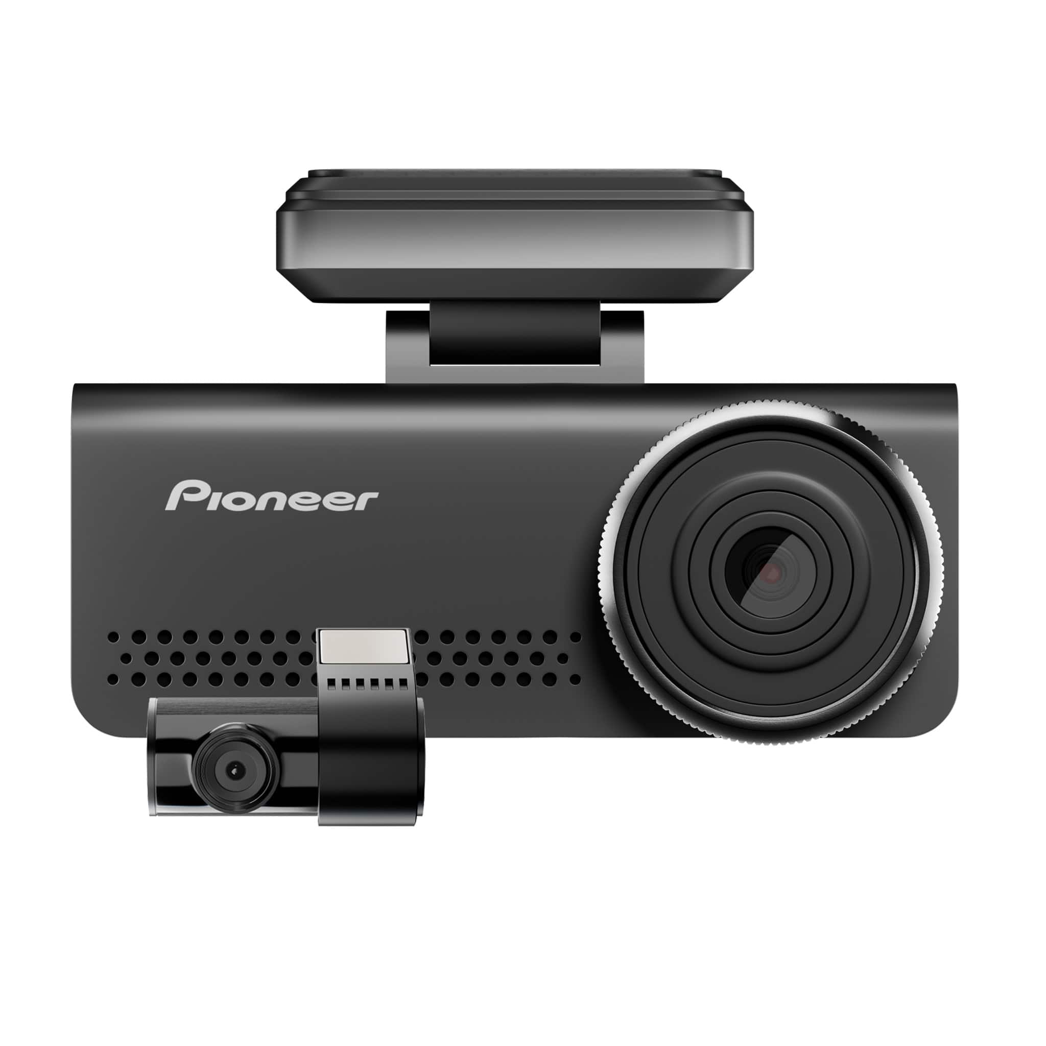 Front. Pioneer - Universal Compatibility Car Dash Front and Rear Camera with 8MP UHD 4K Video resolution with in-built GPS and Wi-Fi - Black.