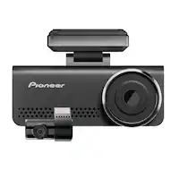 Pioneer - Universal Compatibility Car Dash Front and Rear Camera with 8MP UHD 4K Video resolution with in-built GPS and Wi-Fi - Black - Front_Zoom