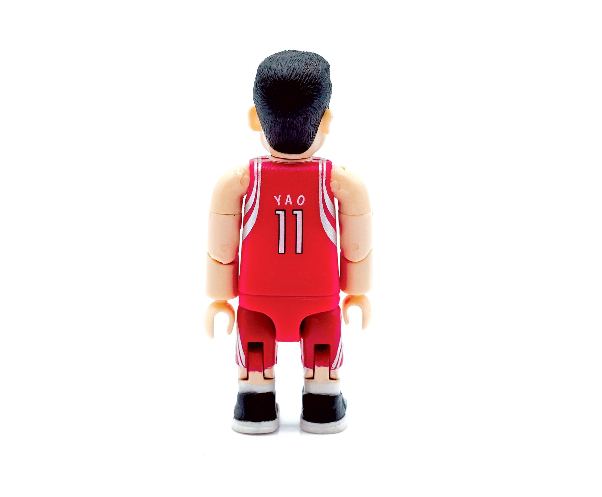 Alt View 1. NBA - Houston Rockets NBA SMITI 3 Inch Mini Figure | Yao Ming - Red/White.