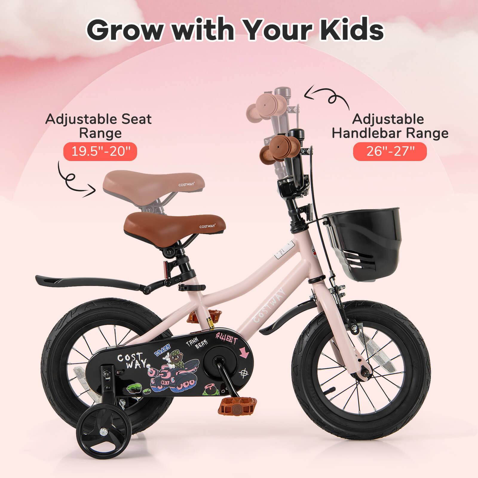 Grow with Your Kids

Adjustable Seat Range  
19.5" - 20"

Adjustable Handlebar Range  
26" - 27"