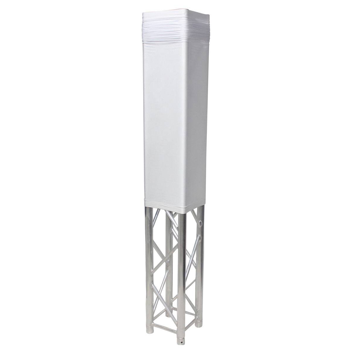 Alt View 4. ProX - ProX XTC-SQ984TS 9.84' Lycra Cover Scrim Sleeve for 12" Quad Box Truss Segment, White.