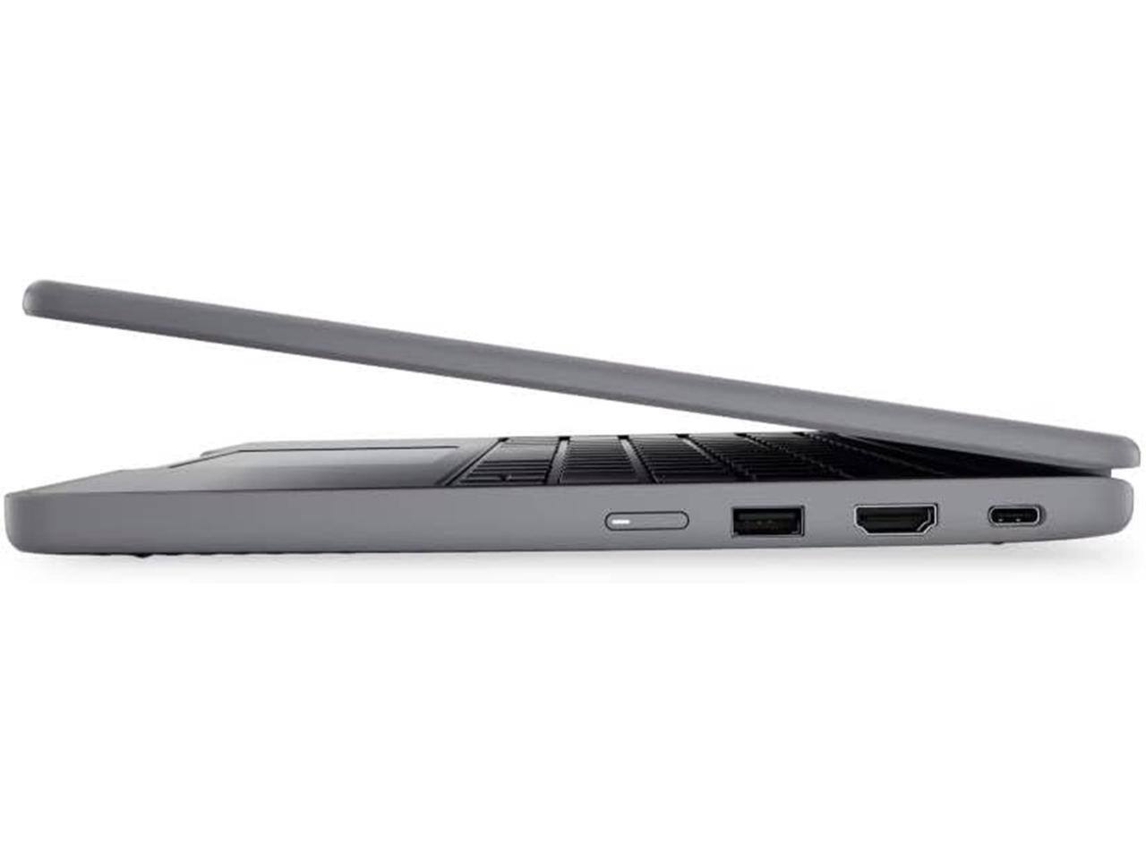 Alt View 4. Lenovo - Lenovo Chromebook 100e Gen 5 11.6" Touch, MediaTek Kompanio 540, 8GB RAM, 64GB, Luna Gray laptop - Luna Gray.