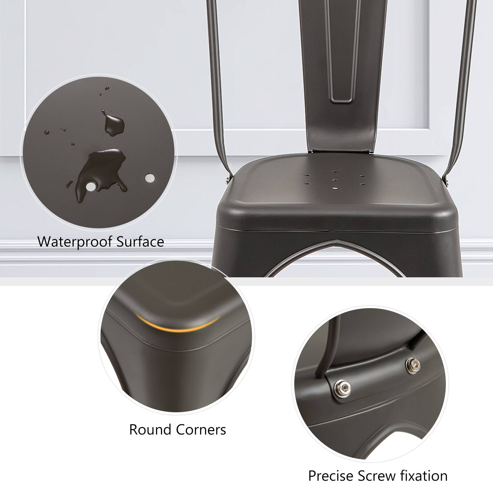 Waterproof Surface  
Round Corners  
Precise Screw Fixation