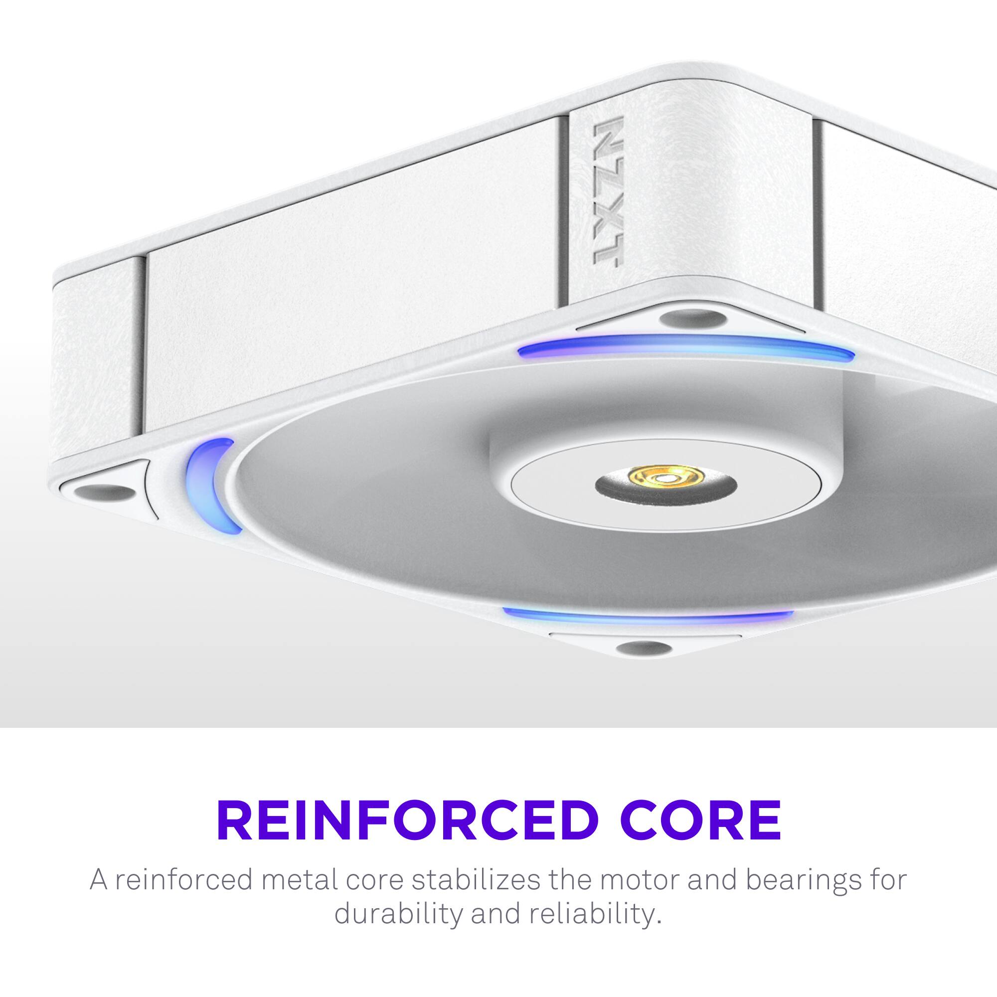 REINFORCED CORE  
A reinforced metal core stabilizes the motor and bearings for durability and reliability.
