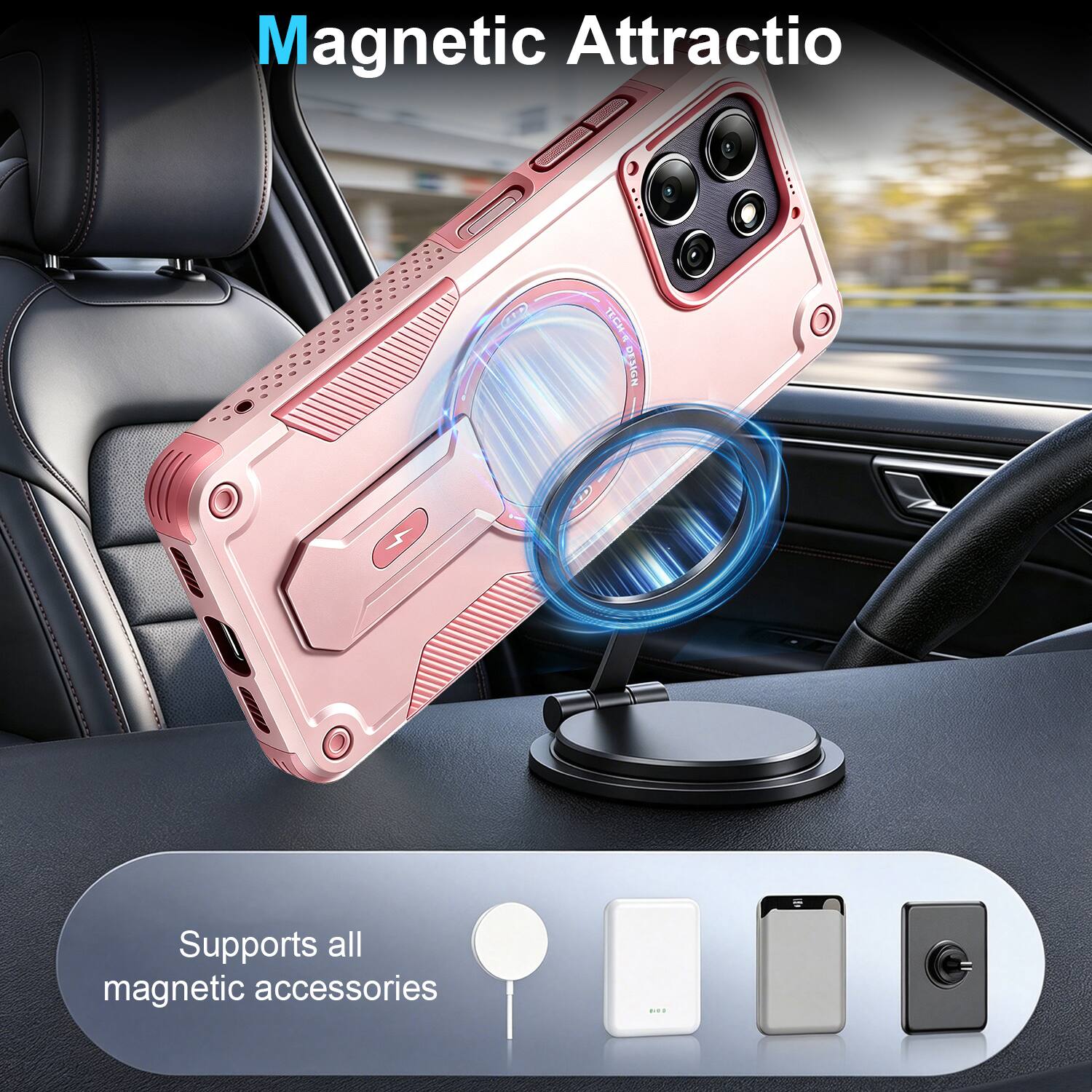Magnetic Attraction  
LECH-N DESIGN  
Supports all magnetic accessories
