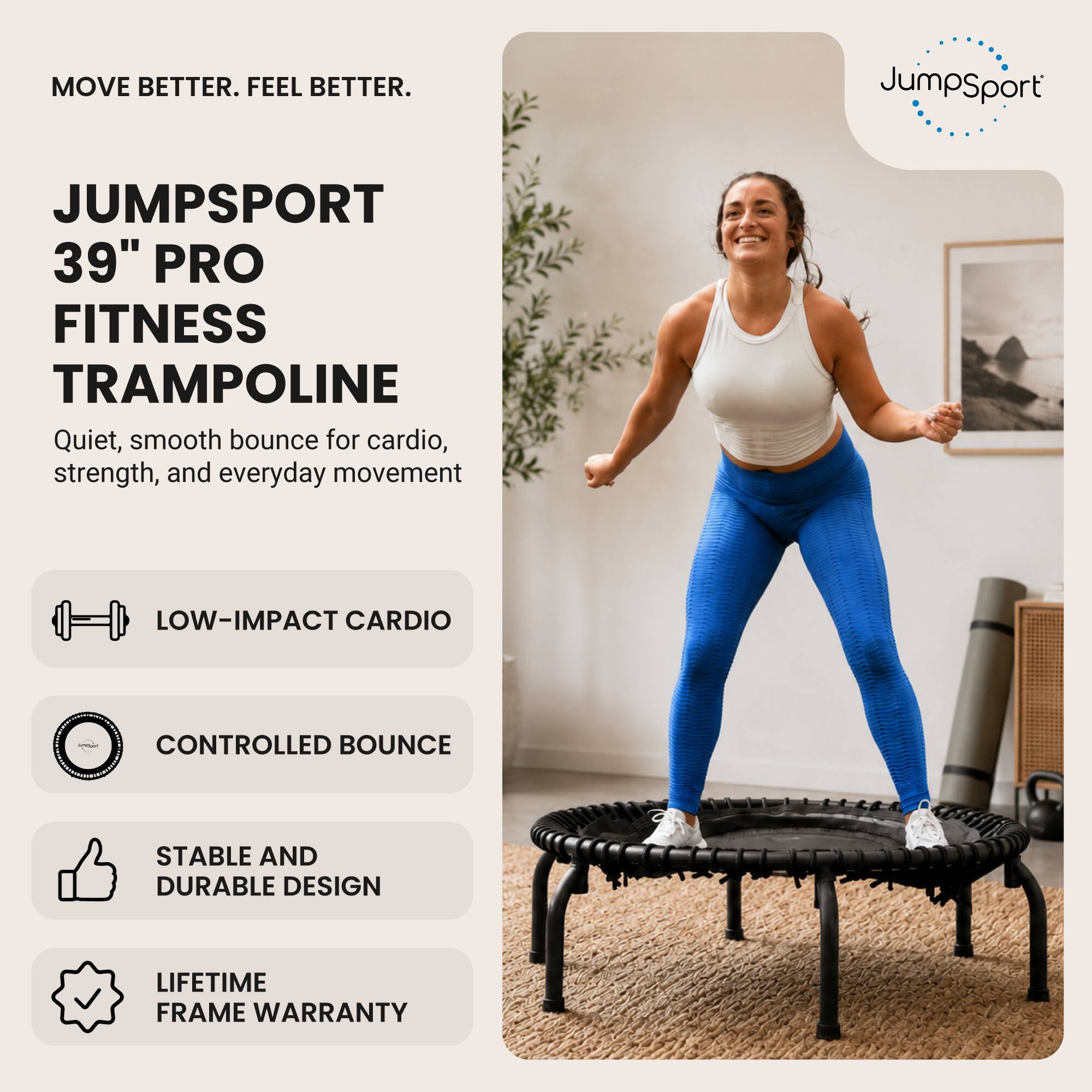JumpSport 350 PRO Indoor Lightweight 39