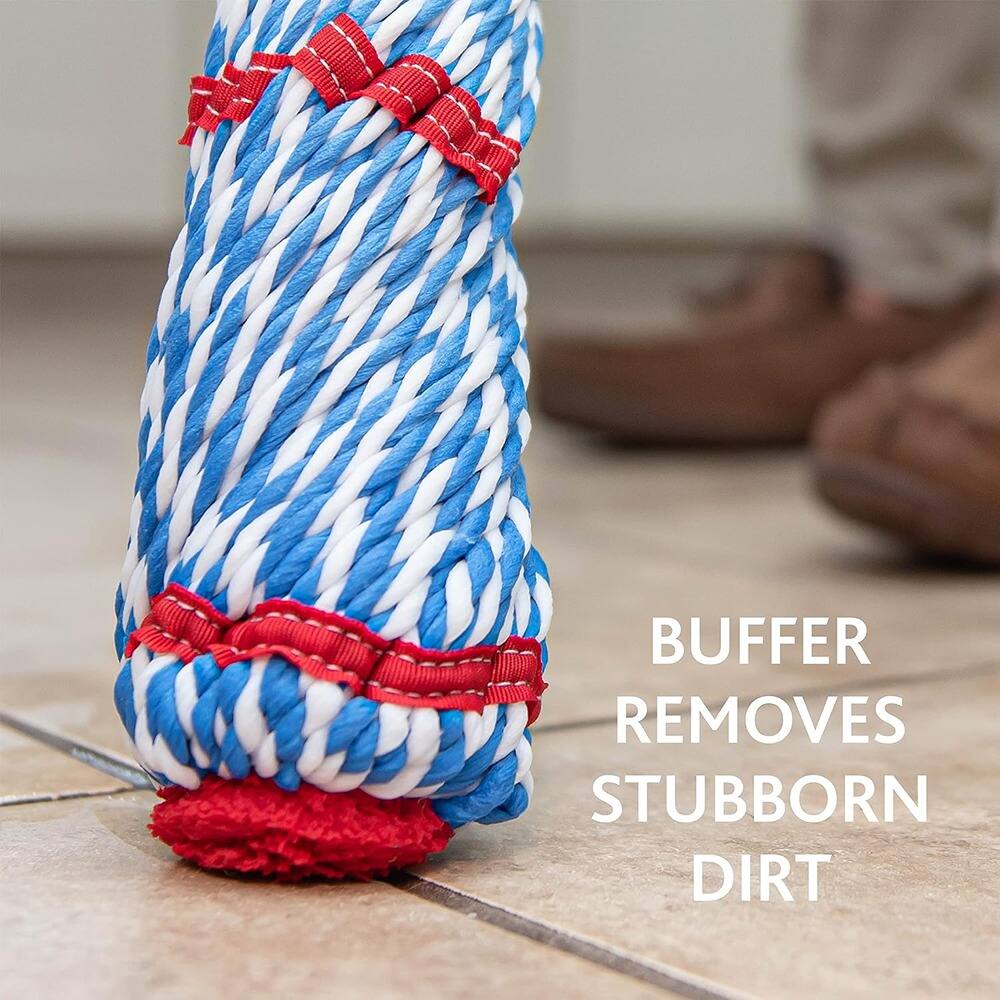 BUFFER REMOVES STUBBORN DIRT