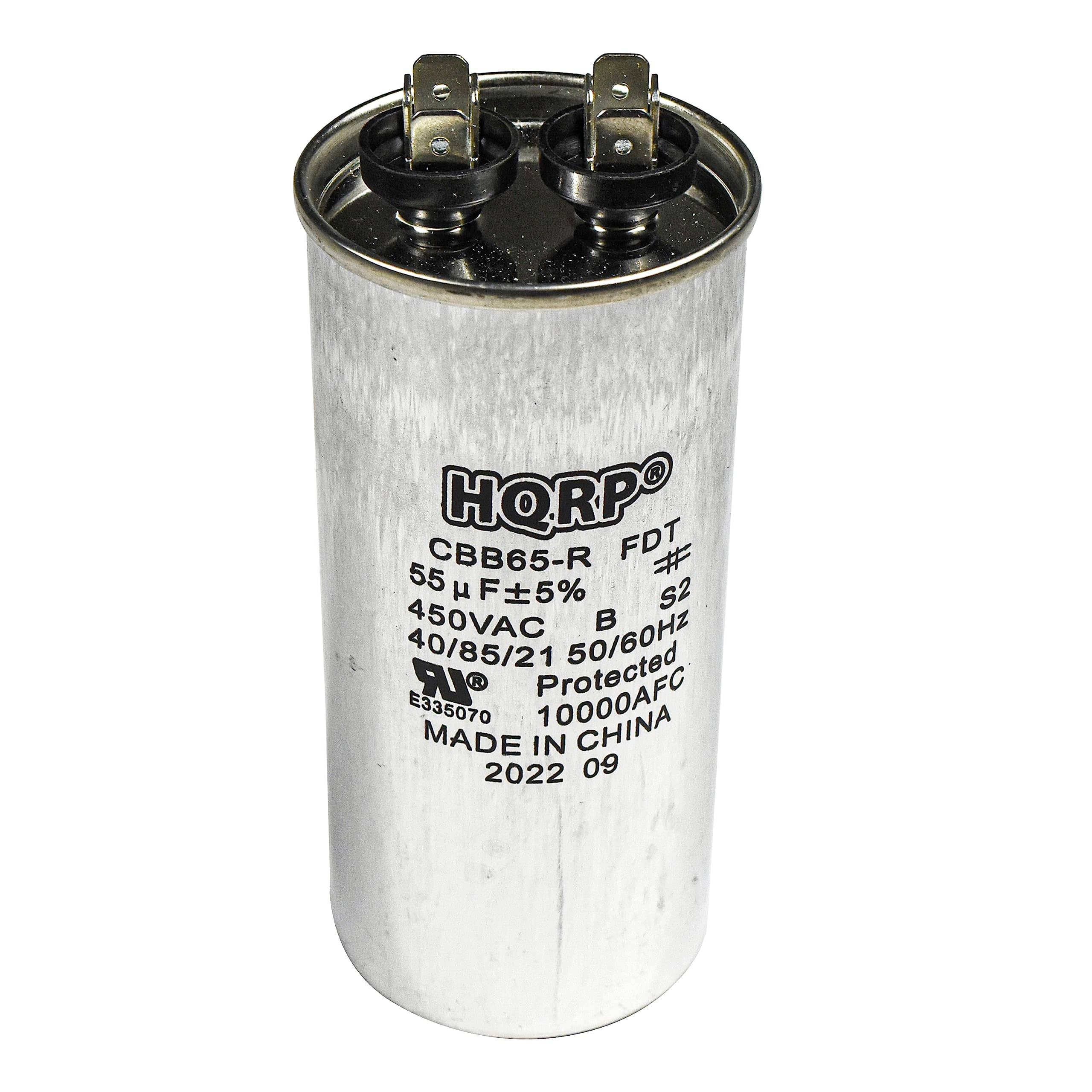 HQRP - 55 uF 370-440 V Round Motor Run Capacitor CBB65 UL Listed - HVAC Blower Compressor Pump price history on PriceWatchPro