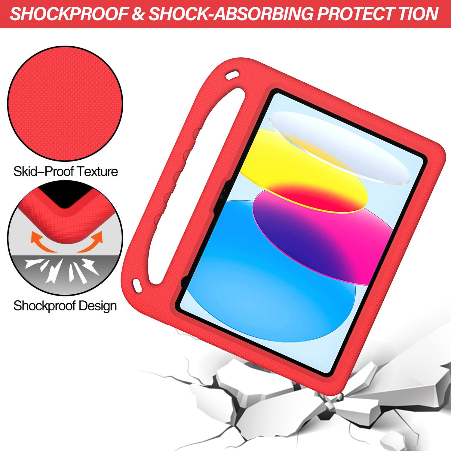 SHOCKPROOF & SHOCK-ABSORBING PROTECTION

Skid-Proof Texture

Shockproof Design
