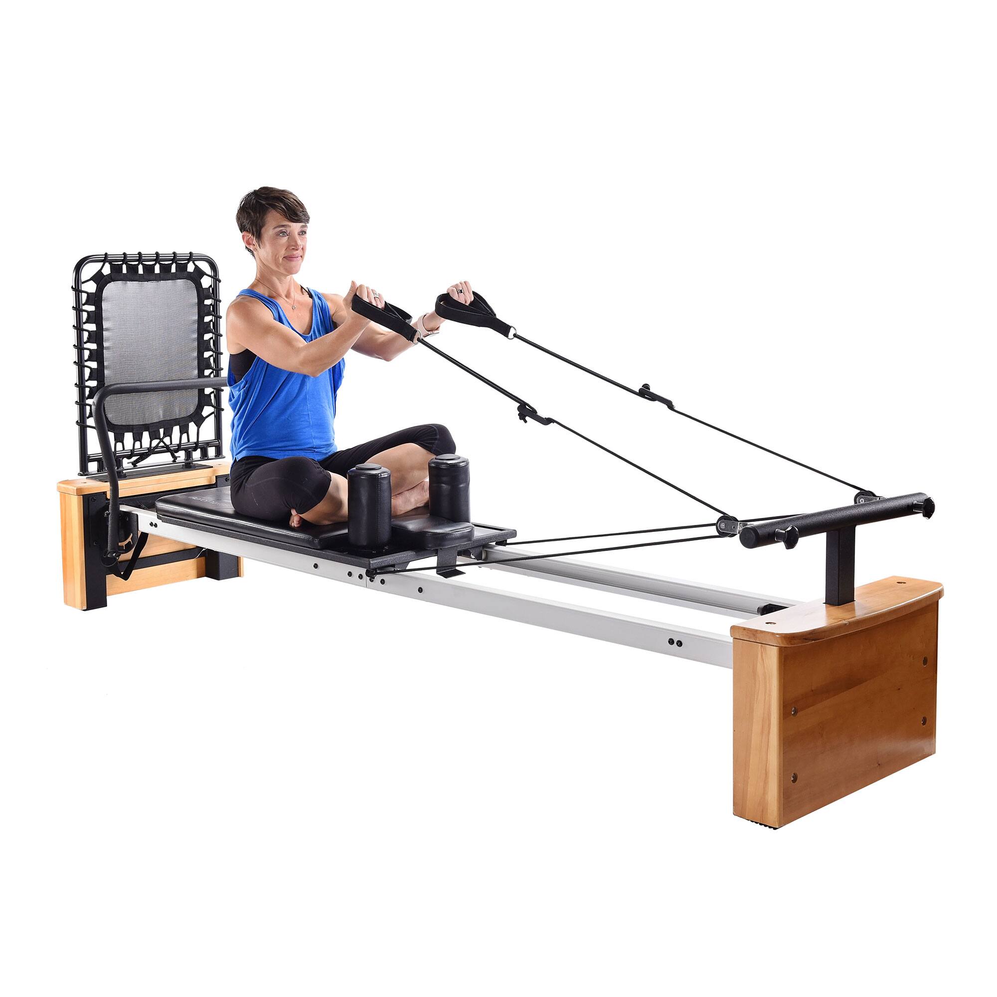 Alt View 4. Stamina Products - Stamina Products AeroPilates Board Pro Reformer Body Resistance Workout System - Silver/Black.