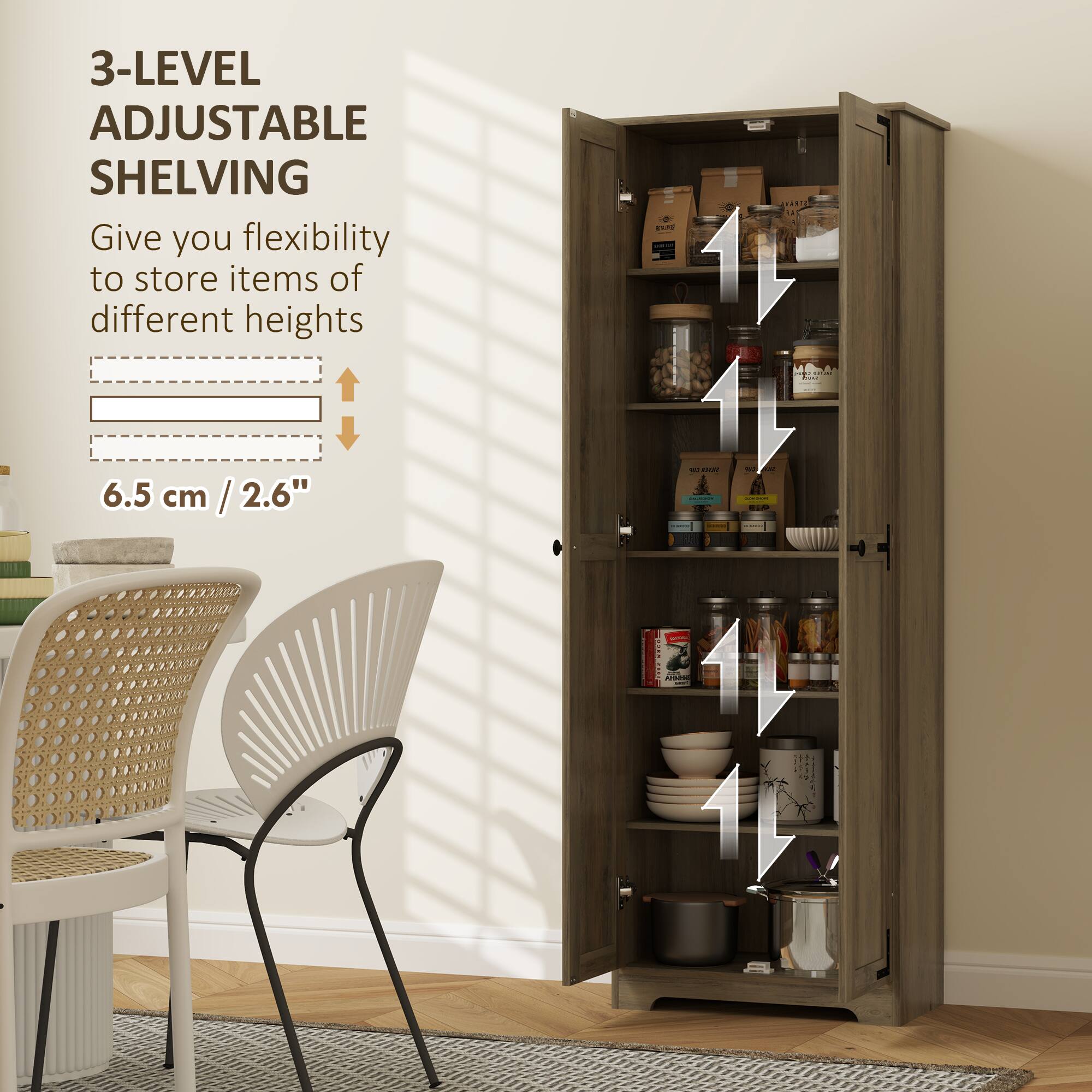 3-LEVEL ADJUSTABLE SHELVING Give you flexibility to store items of different heights

04.715.00.00 MORE
6.5
2.6"
 SADOR 
the  
bass
AMBOS
