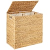 Front. Best Choice Products - Best Choice Products X-Large Laundry Hamper W/ Lid, Woven Hyacinth Laundry Basket W/ Liner, 53 Gallon (200L) - Natural - Natural.