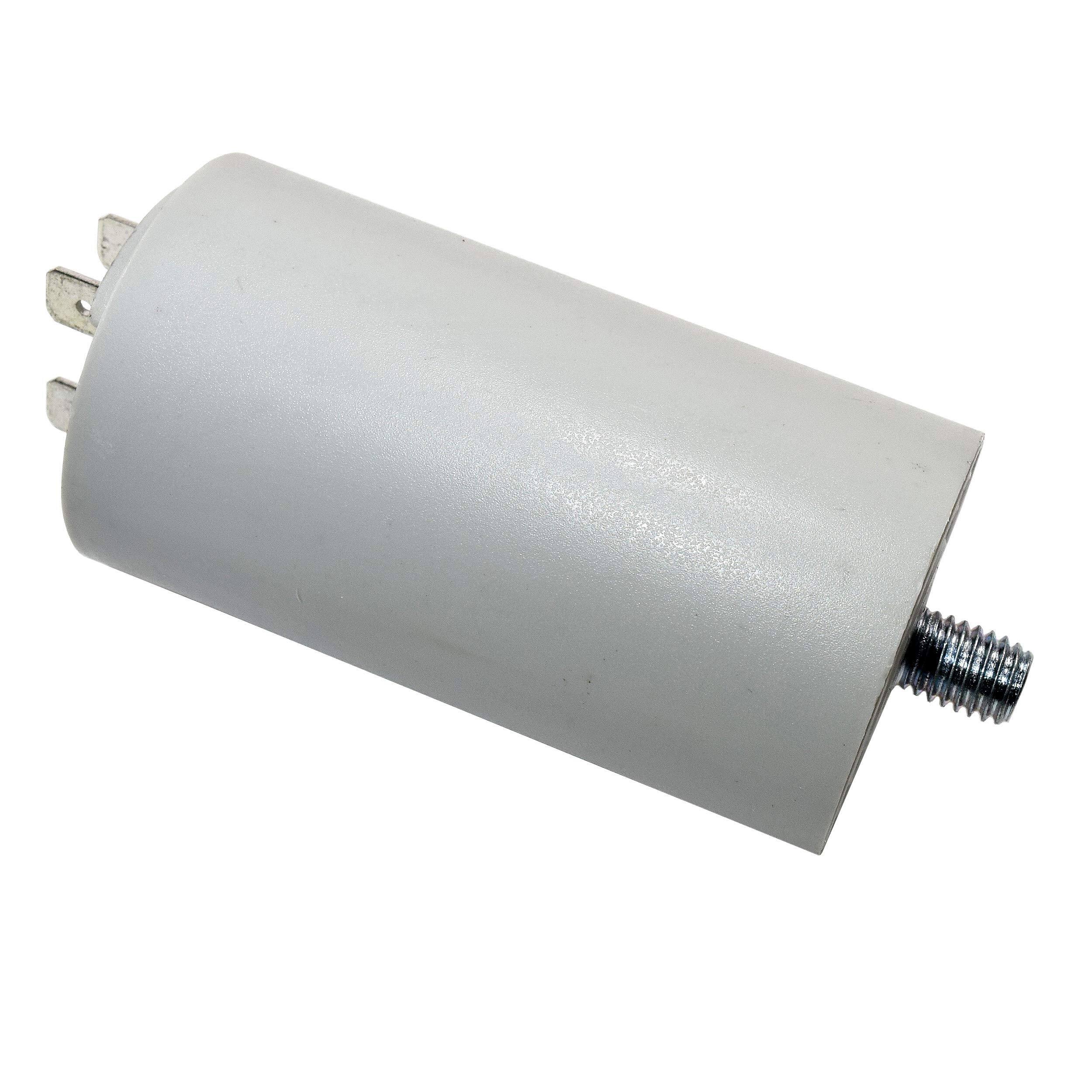 Left. HQRP - 30 uF 250 V AC Round Motor Run Capacitor for Bostitch Air Compressor AB-9067050 CBB60.