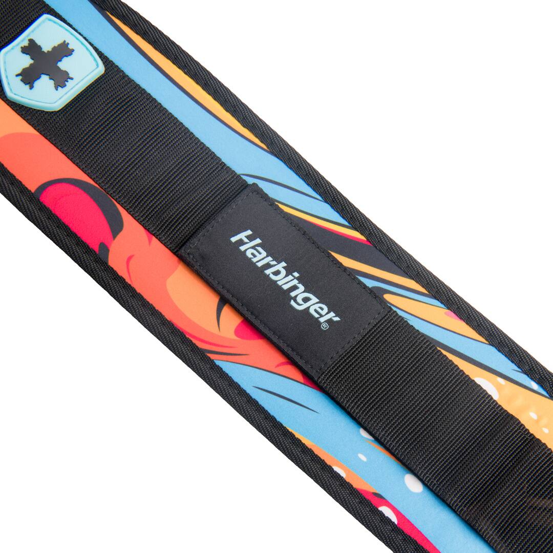 Alt View 5. Harbinger - Harbinger Women's 4.5" Foam Core Belt - Swirl Orange/Blue - Small - Swirl Orange/Blue.
