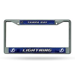 Rico Industries - Tampa Bay Lightning Chrome Metal License Plate Frame for your Car or Truck - Multi