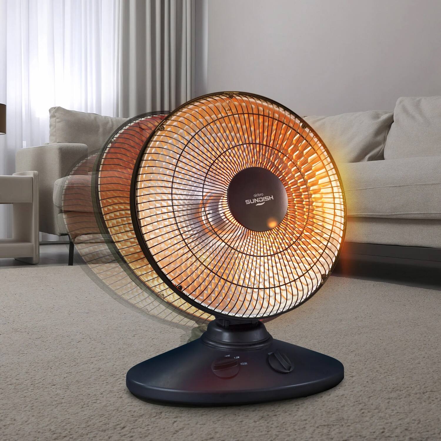 電気ヒーター Air Heater Airbro 1,000 Watt Max 15
