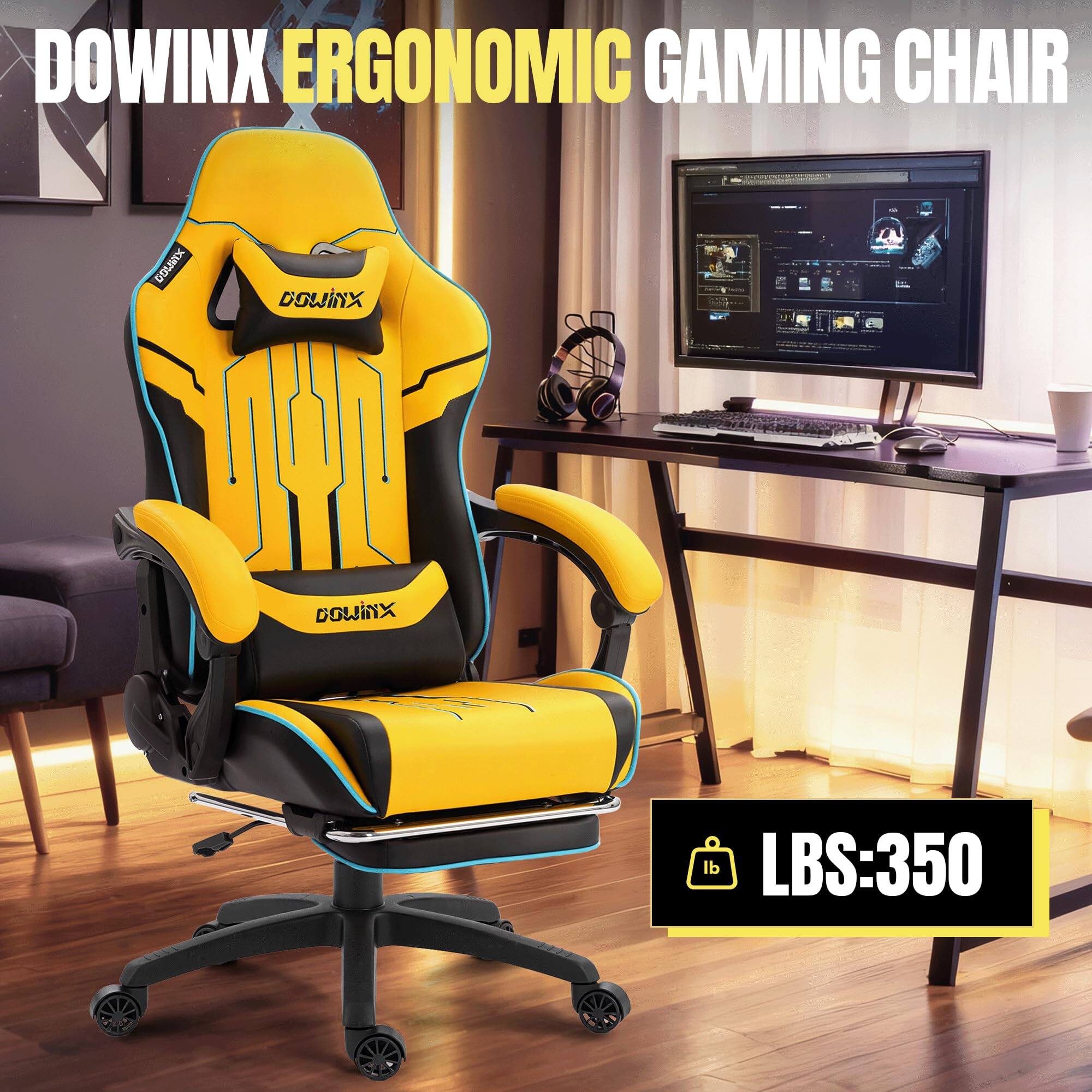 DOWINX ERGONOMIC GAMING CHAIR  
LBS: 350