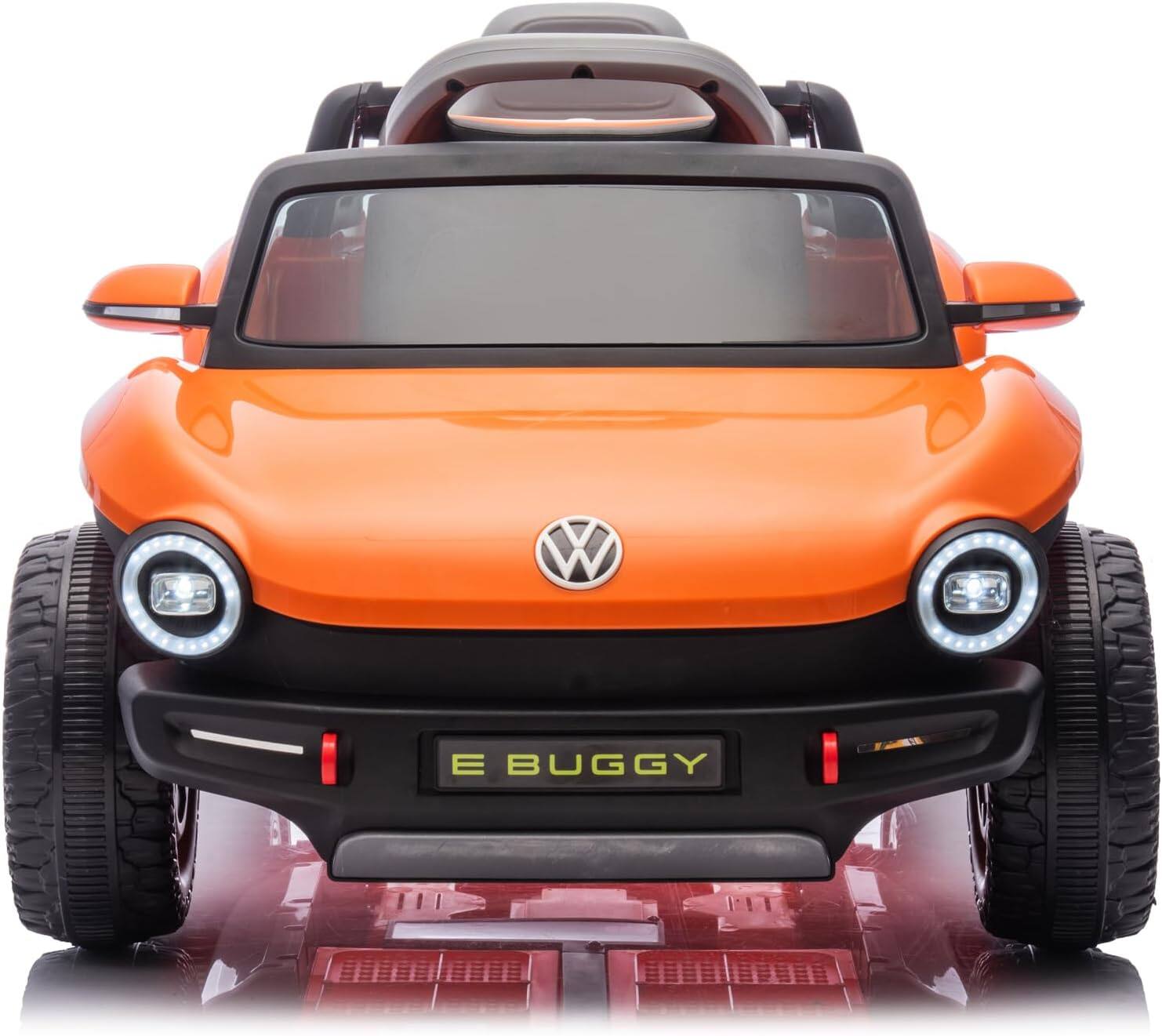 Alt View 1. Homhougo - Kids Electric Vehicle Licensed Volkswagen | 12V Ride-On Toy with Remote Control | LED Lights, MP3, and Bluetooth | for - Orange.