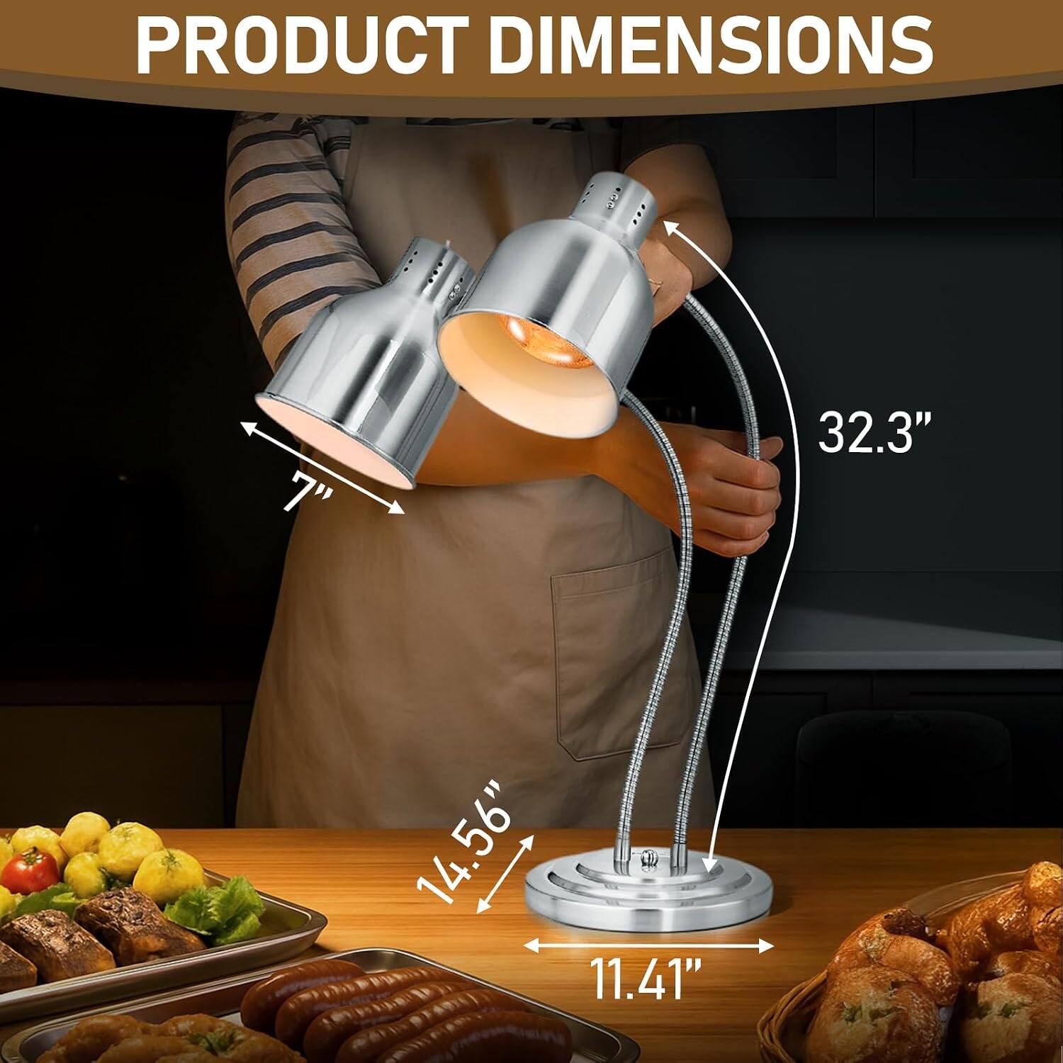 PRODUCT DIMENSIONS  
7"  
32.3"  
14.56"  
11.41"