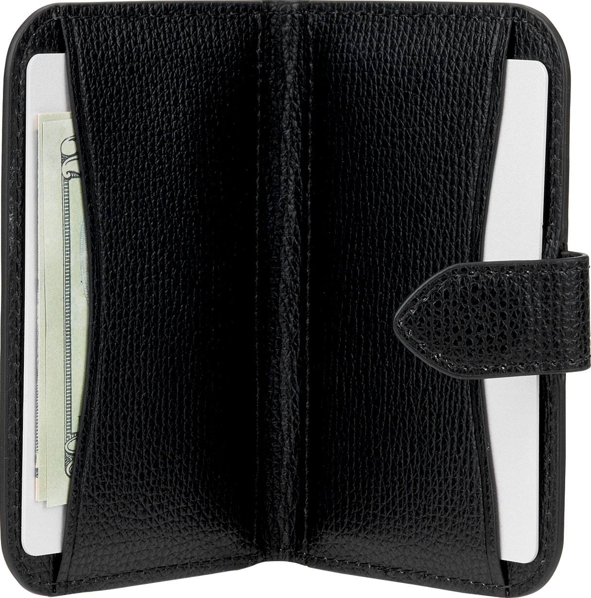 Left. kate spade new york - Morgan Magnetic Wallet with MagSafe for Select Apple iPhones - Black.