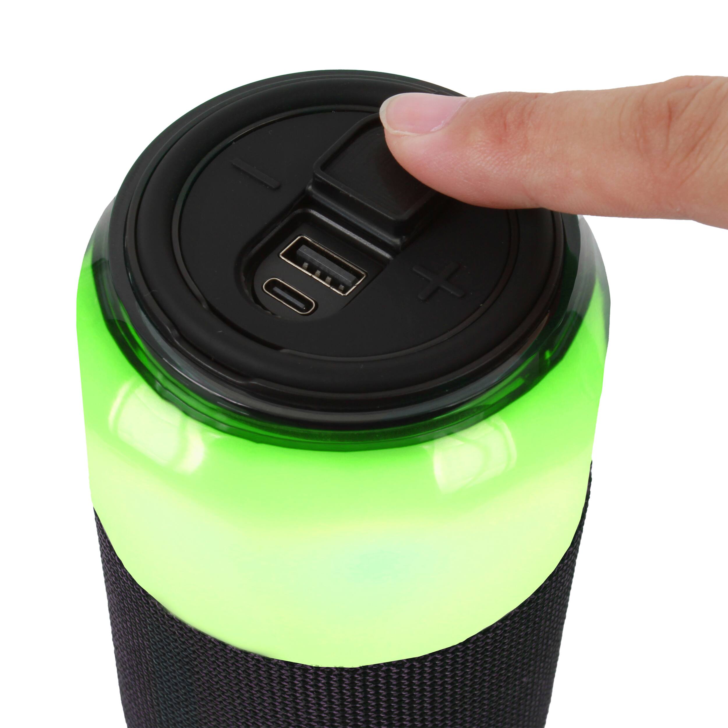 Alt View 1. Supersonic - SuperSonic SobaBoom Multi-Color Glowing Speaker in Black with LED Lights.