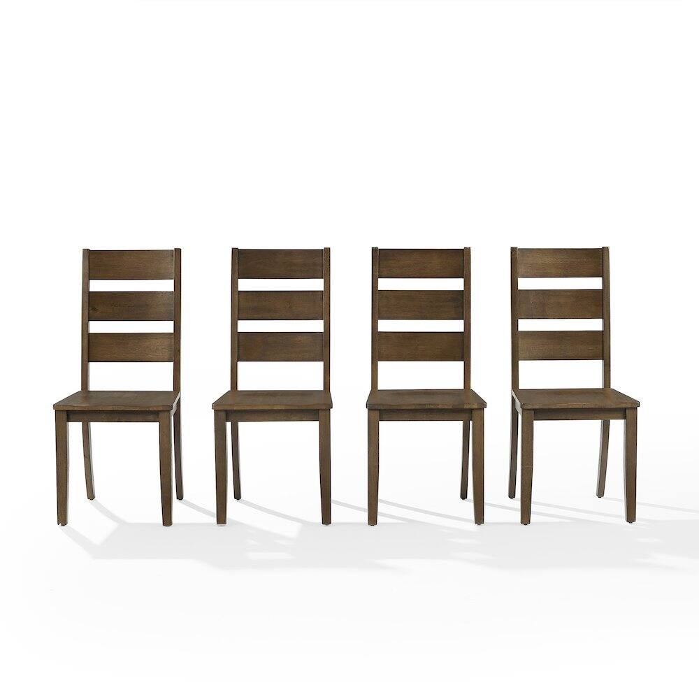 Alt View 1. Crosley Furniture - Joanna 4-Piece Ladder-Back Dining Chair Set - Black.