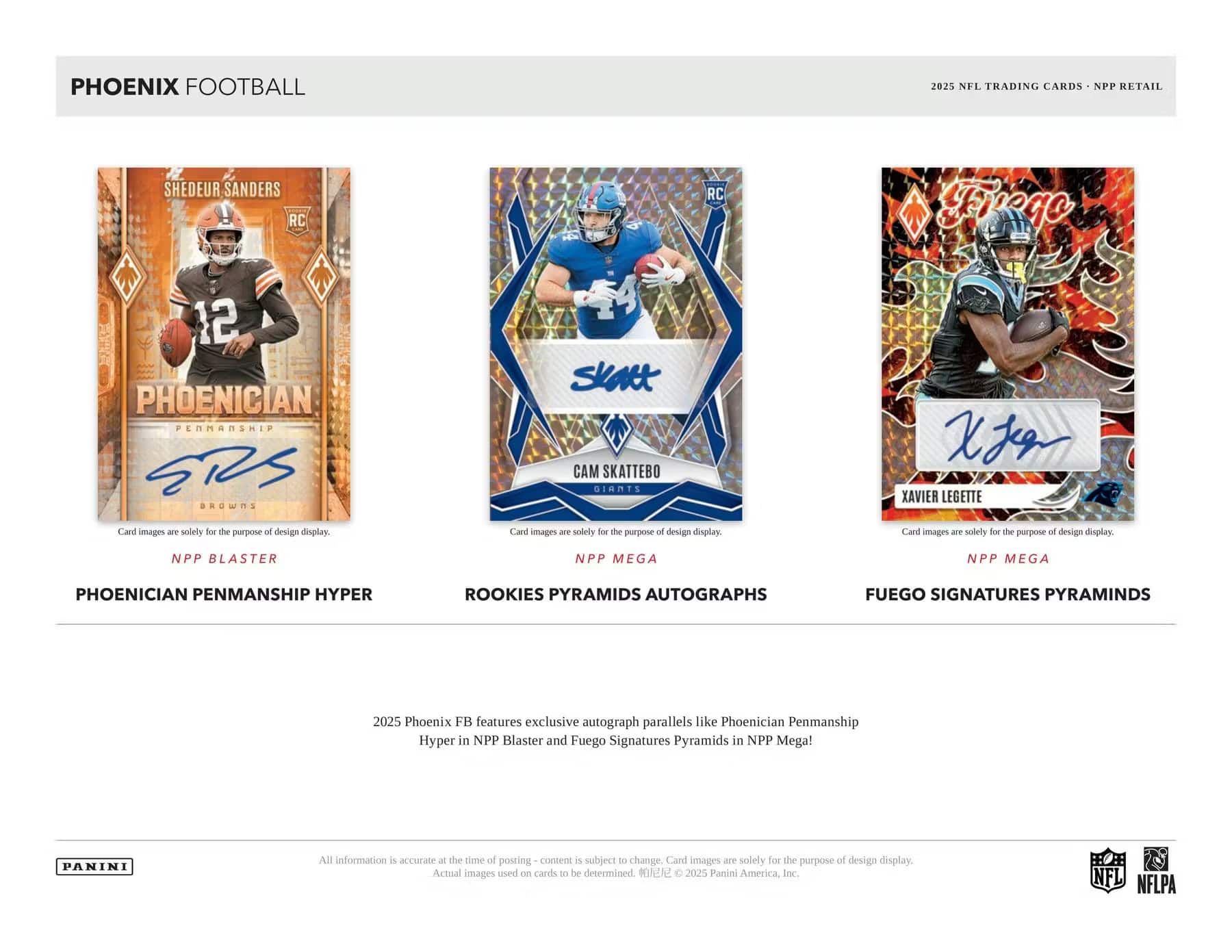 2025 Panini Phoenix Football Mega Box (Pyramids Parallels) - Best Buy