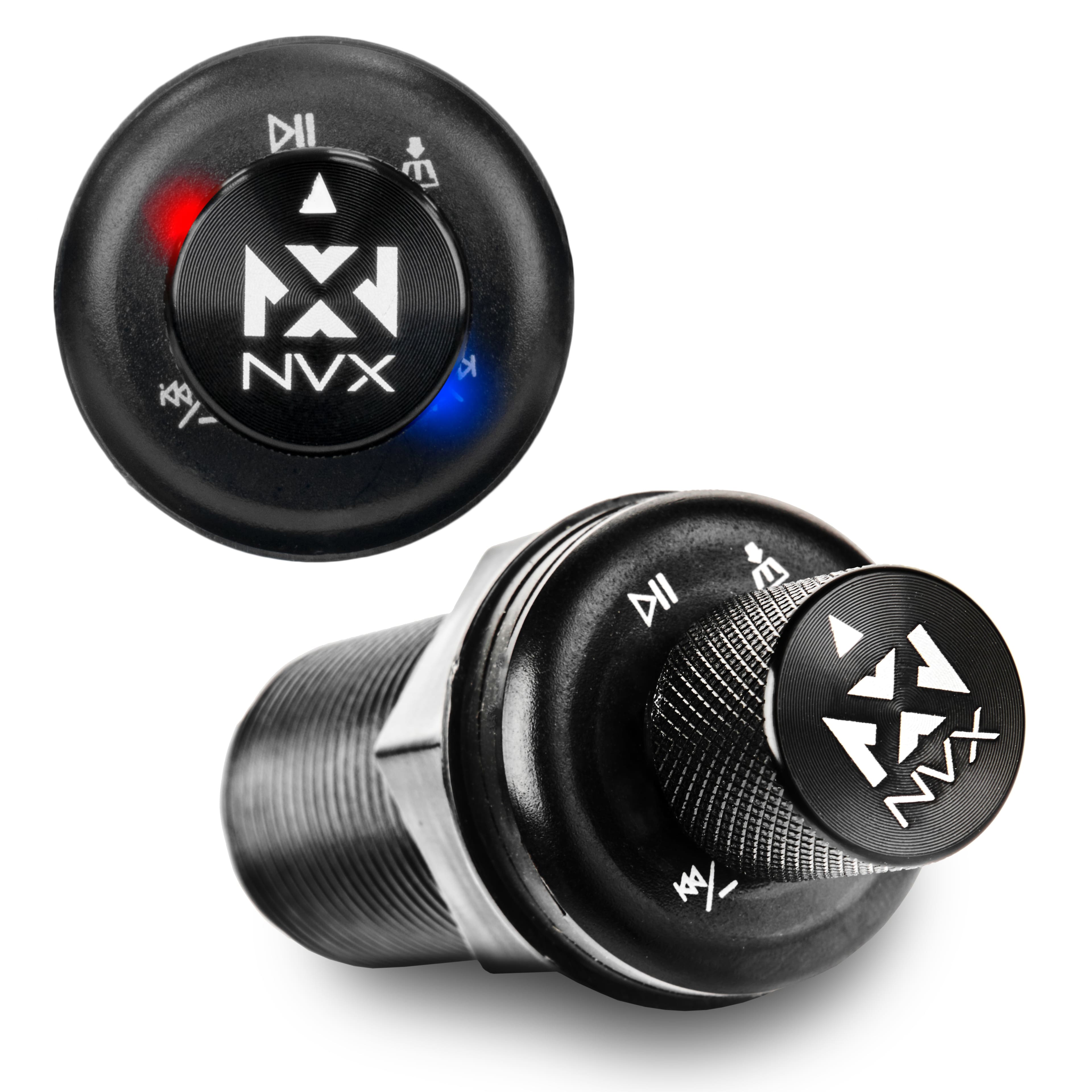 NVX - XUBT3 Universal Bluetooth Audio Receiver & Volume/Playback Controller Knob for Cars, Trucks, Motorcycles, ATVs & Boats