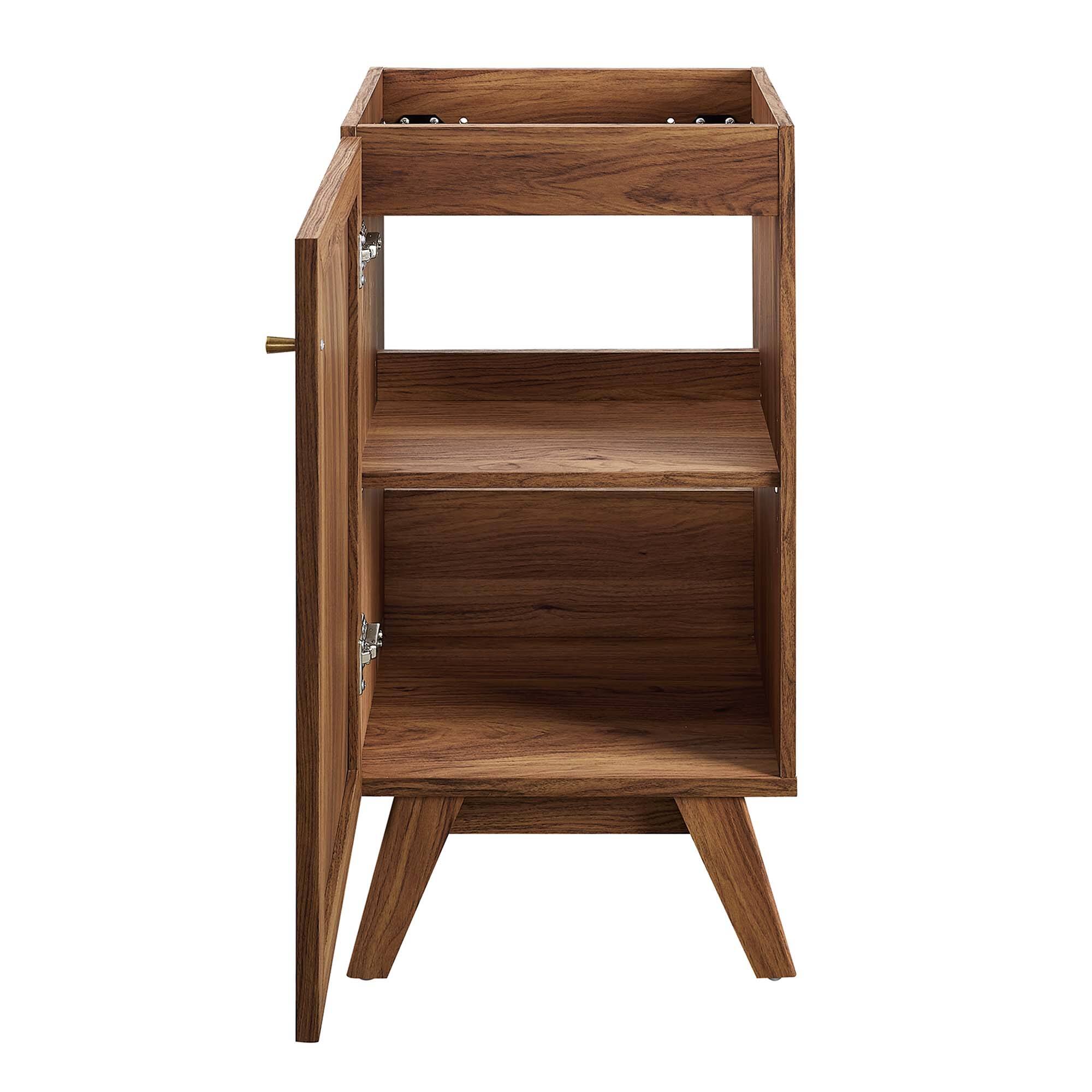 Alt View 6. Modway - Soma Bathroom Cabinet Basin Not Included by Modway - Walnut.