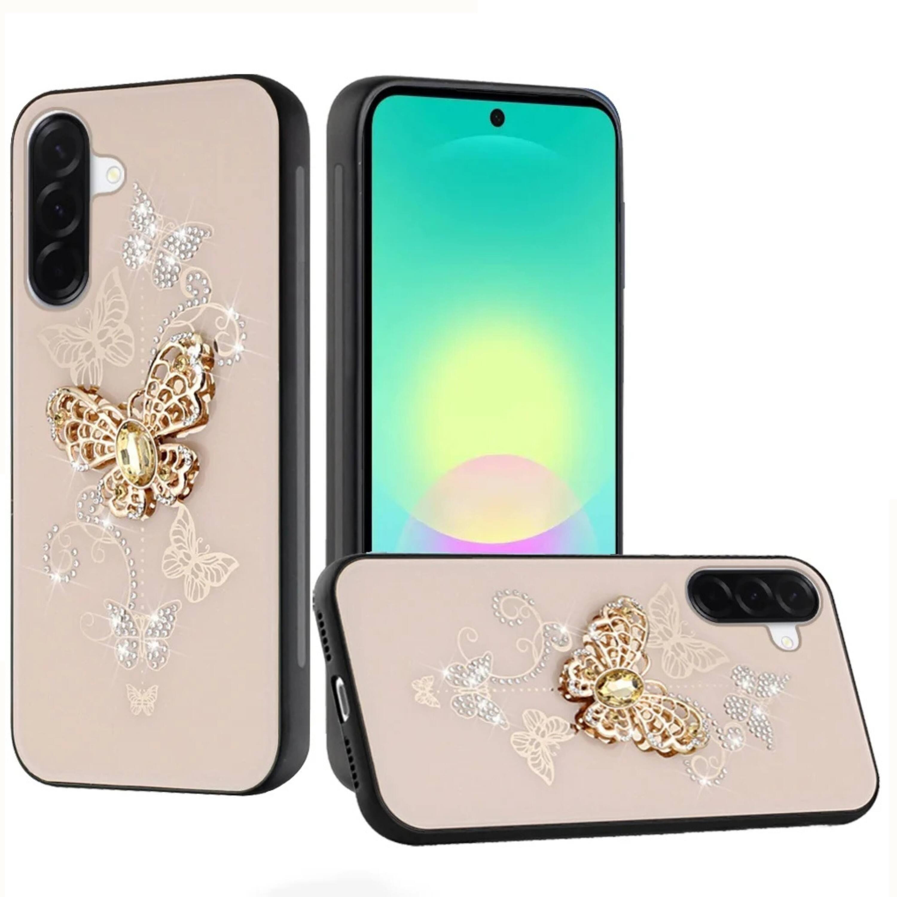Kitcheniva - Luxury Diamond Style Case With Tempered Glass For Samsung A27 5G - Garden Gold price history on PriceWatchPro