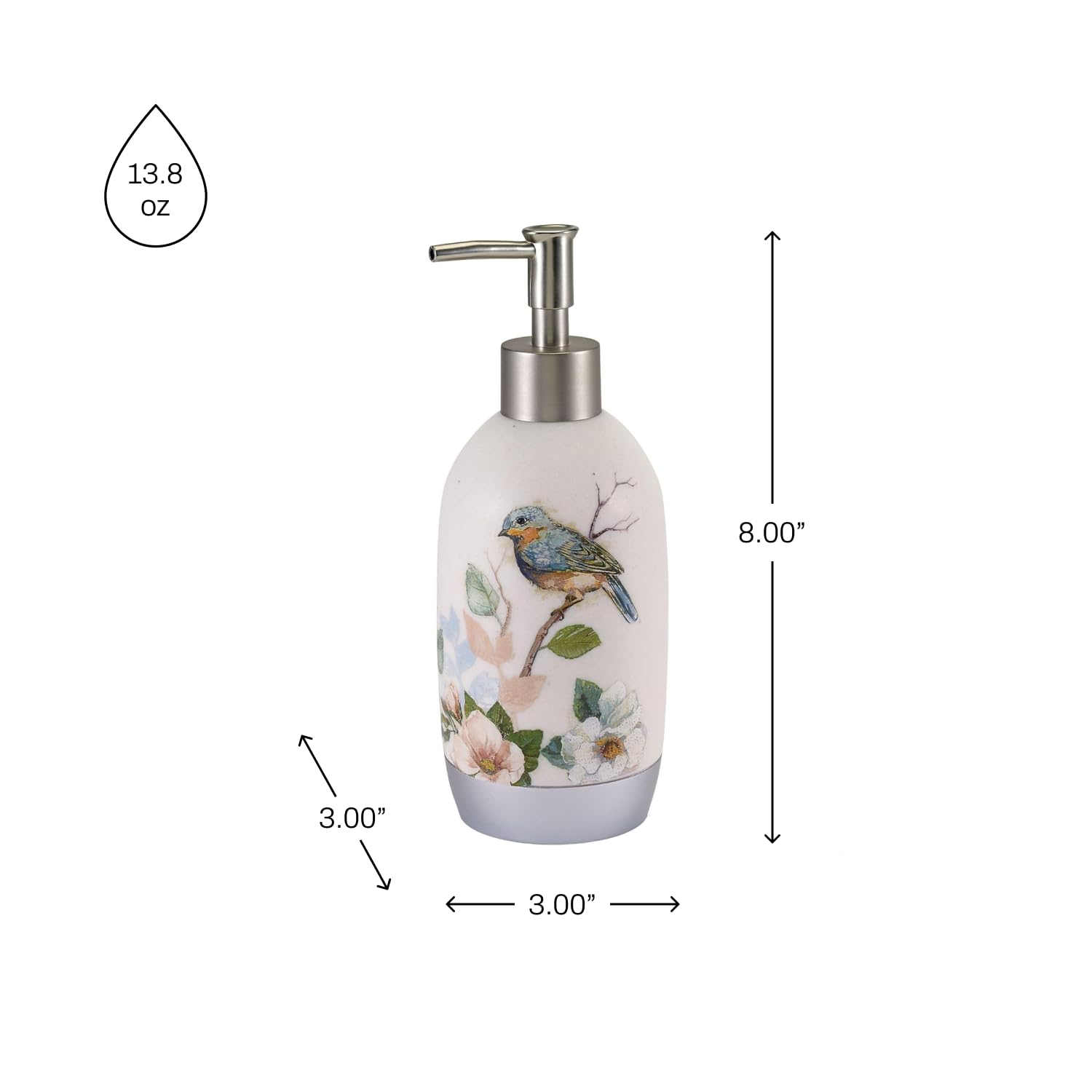 Dapper Styles Soap Dispenser lotion Pump Countertop Accessories Home ...