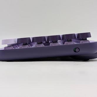 Alt View 4. Logitech - Logitech Pop Keys Wireless Mechanical Keyboard with Emoji Keys (Cosmos) - Purple.