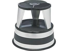 Cramer - Kik-Step 1.17'H Steel Step Stool - Silver/Black