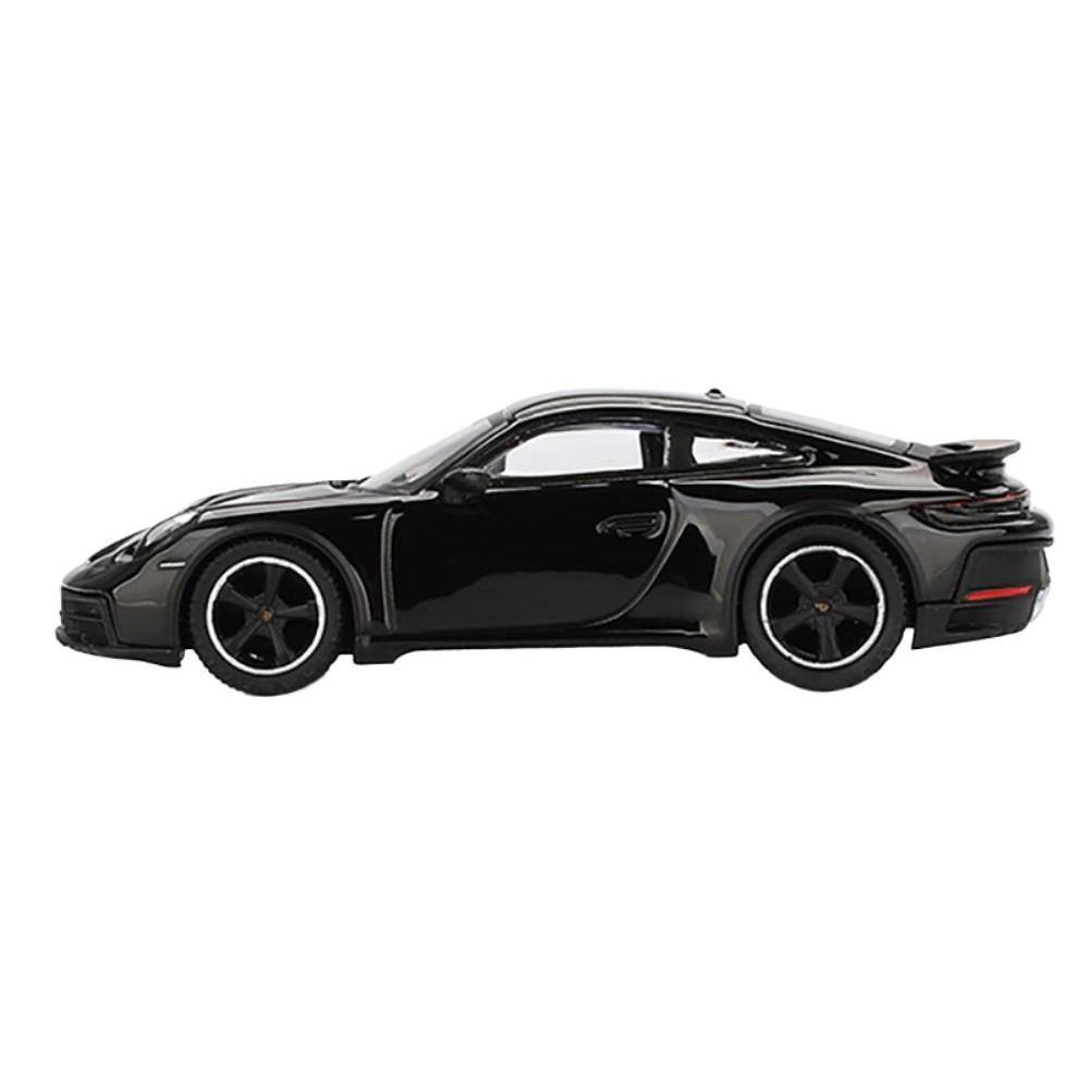 Angle. Mini GT - Porsche 911 Dakar Black Limited Edition 1/64 Diecast Model Car by Mini GT - Black.