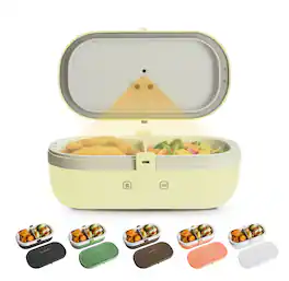 UVI - Plus Lunchbox – Portable Self-Heating Lunch Box with UV Sanitizer & USB-C Charging - Sunshine