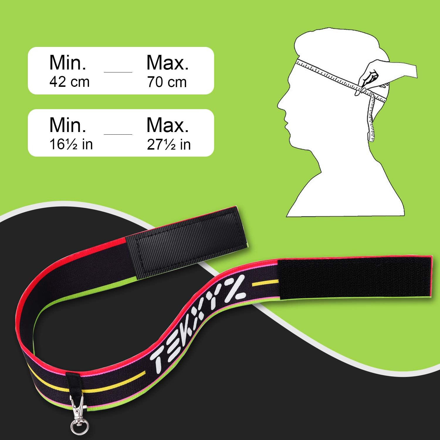 Min. 42 cm  
Max. 70 cm  
Min. 16½ in  
Max. 27½ in