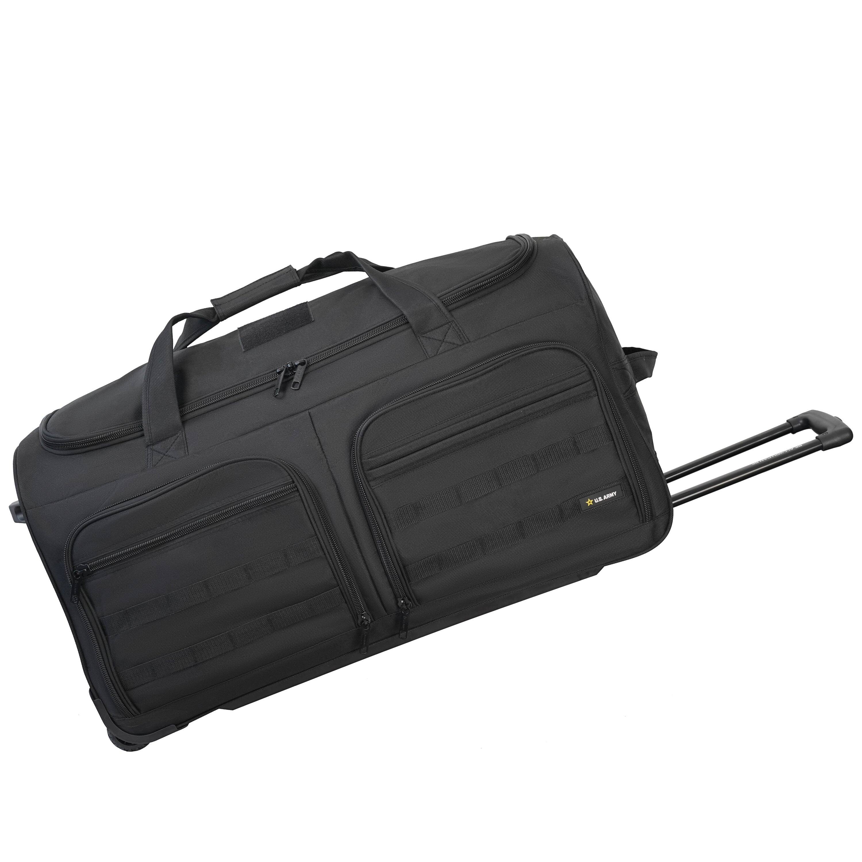 Alt View 4. US Army - ROMEO 31-inch Tactical Rolling Duffel - BLACK.