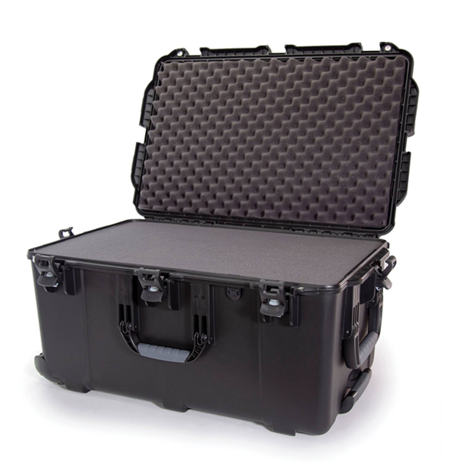 Alt View 4. NANUK - 965 Waterproof Wheeled Hard Case with Foam Insert - Black.