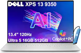 Dell - Upgraded - XPS 13 - 13.4'' FHD+ Laptop - Intel Core Ultra 5 226V 2024 - 16GB Memory - 512GB Storage - Copilot+ PC - Windows 11 Pro - Platinum