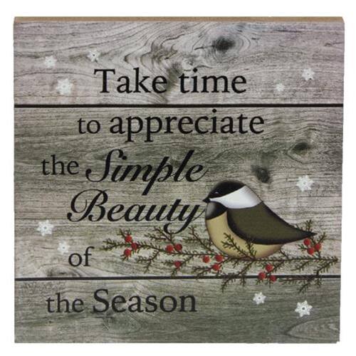 Take time to appreciate the Simple Beauty of the Season