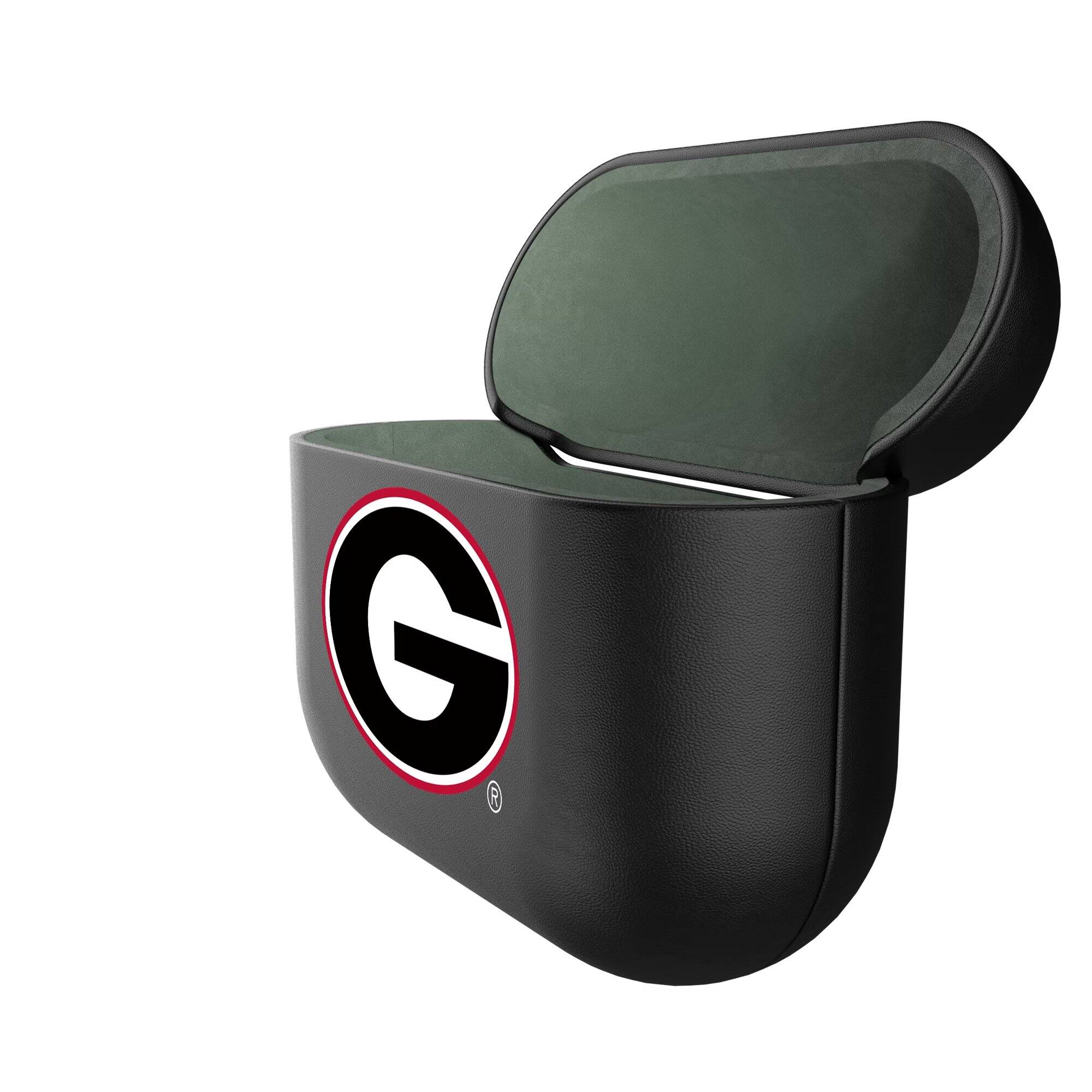 Alt View 1. Keyscaper - Georgia Bulldogs Black Georgia Bulldogs Insignia AirPods 3rd Gen Case Cover - Black.
