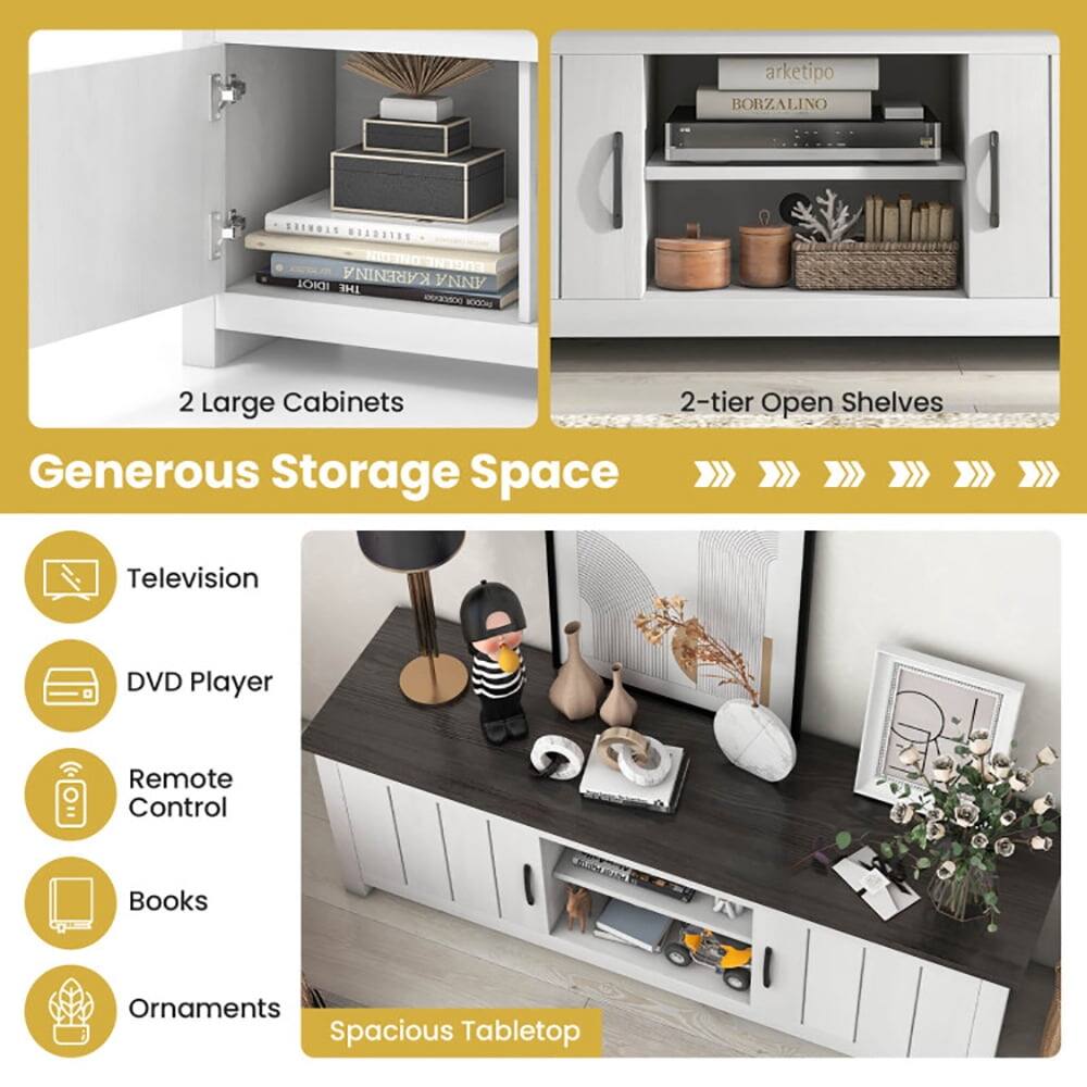 arketipo BORZALINO PEINOEN BESBBT8N TO N3D0 TOKI KARENINA ANNA THE maNOG Wwg 2 Large Cabinets 2-tier Open Shelves Generous Storage Space Television DVD Player Remote Control Books Ornaments Spacious Tabletop