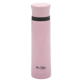 Mr. Coffee - Silverleaf 23 oz Stainless Steel Double Wall Vacuum Insulated Travel Mug - Pink